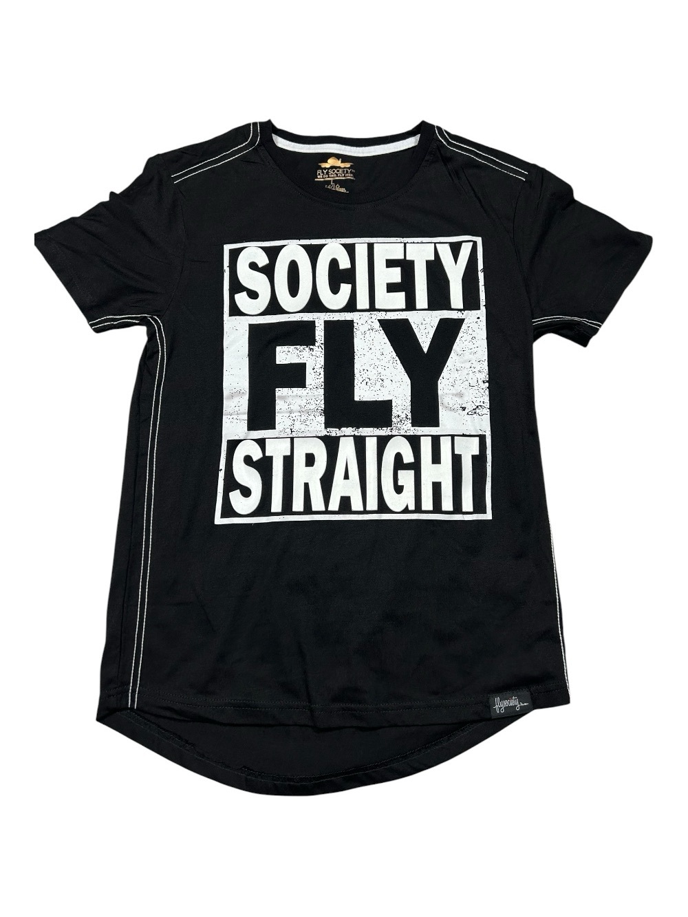 Fly Society Black Graphic Tee NWT Skater Streetwear